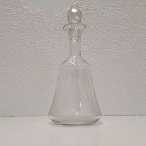 Style 2 French antique etched wine decanter at French Originals NZ