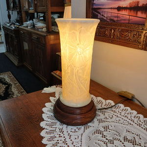 Glowing alabaster lamp from France at French Originals NZ