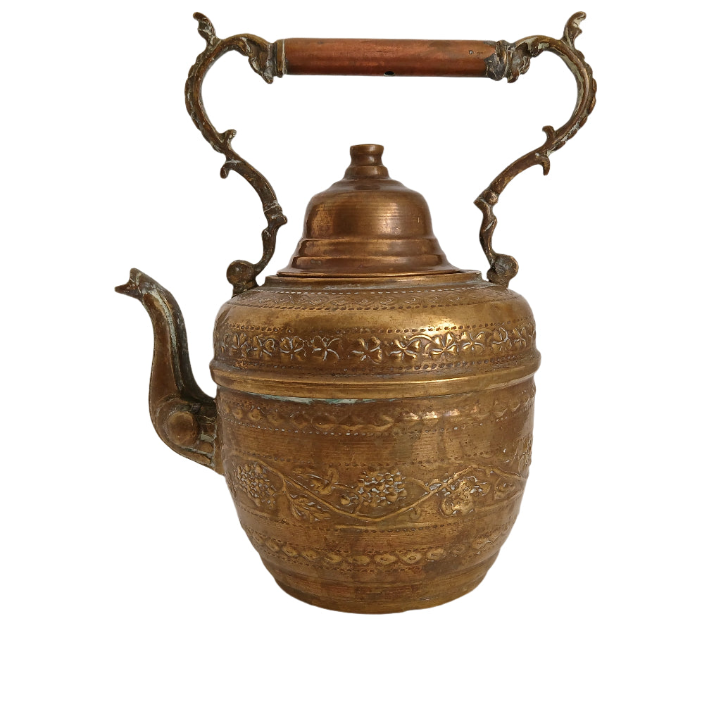 Antique brass kettle from France at French Originals NZ