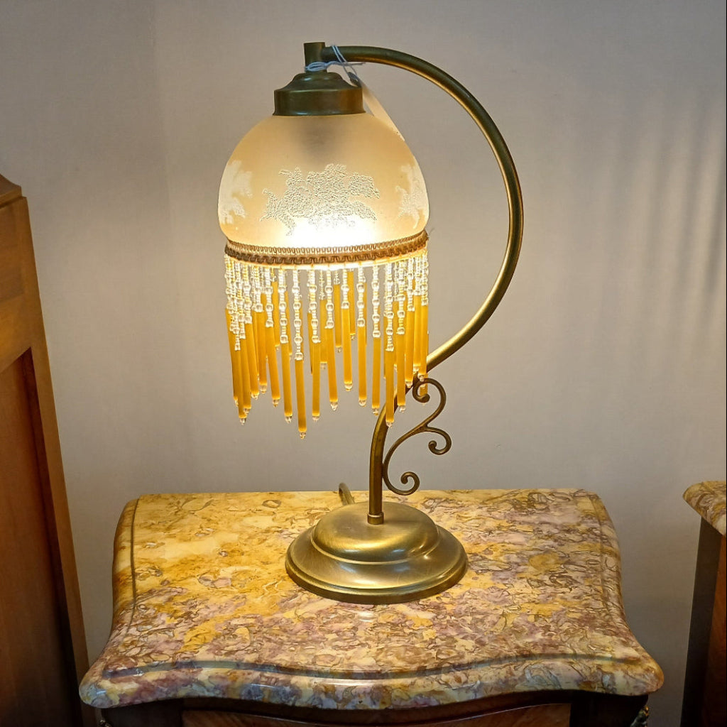 Art deco French antique table lamp at French Originals NZ