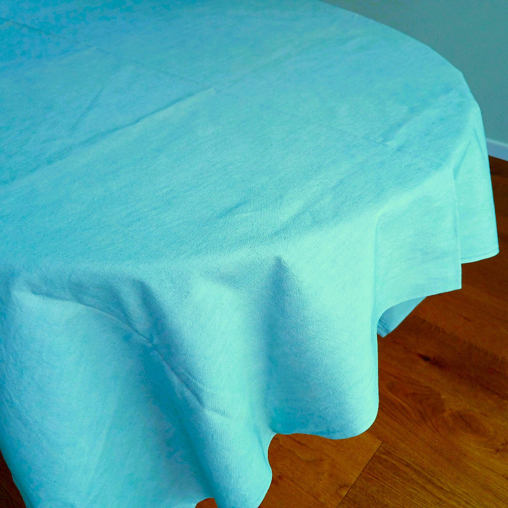 Aquamarine French linen tablecloth at French Originals NZ