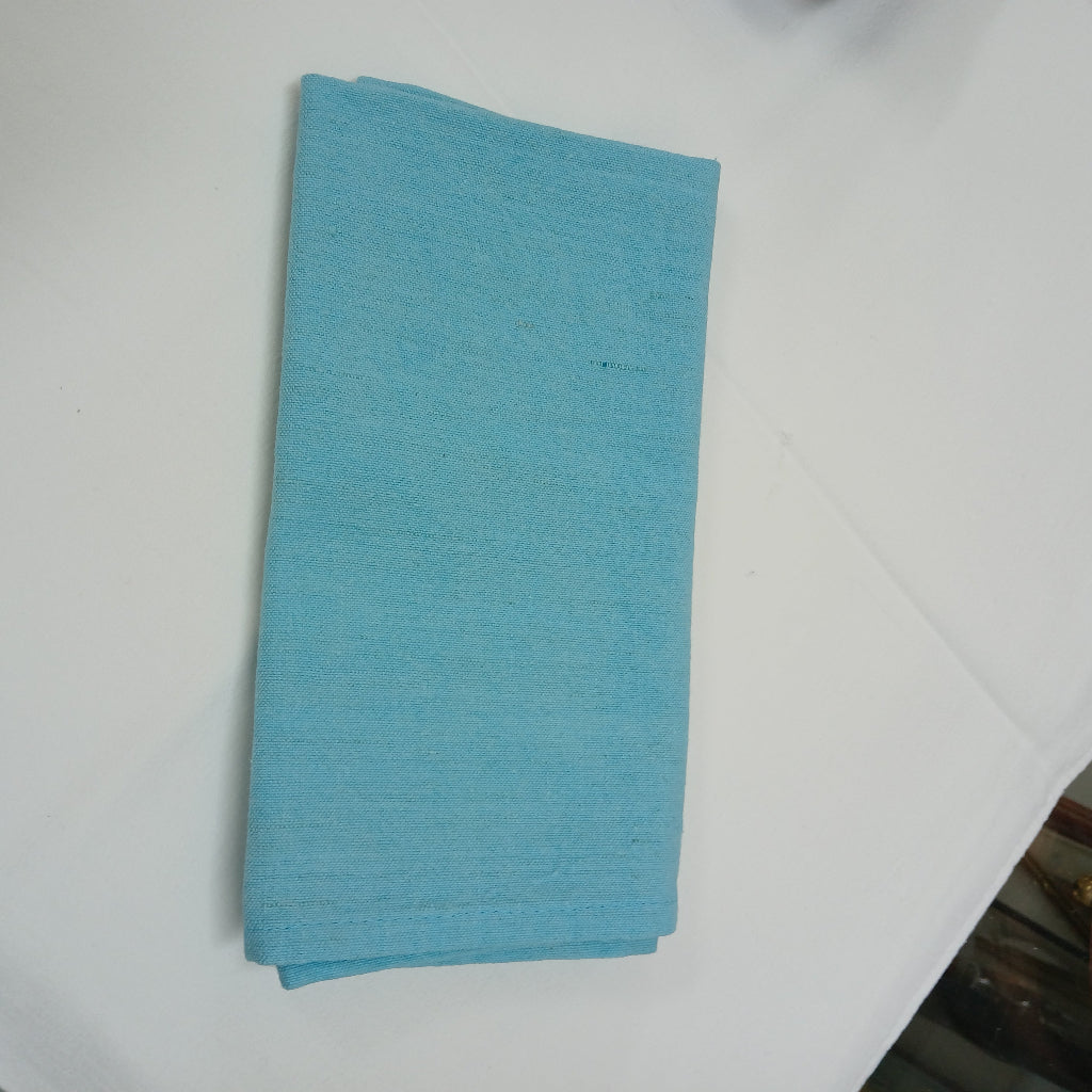 Aquamarine colour French linen serviette napkin at French Orginals NZ