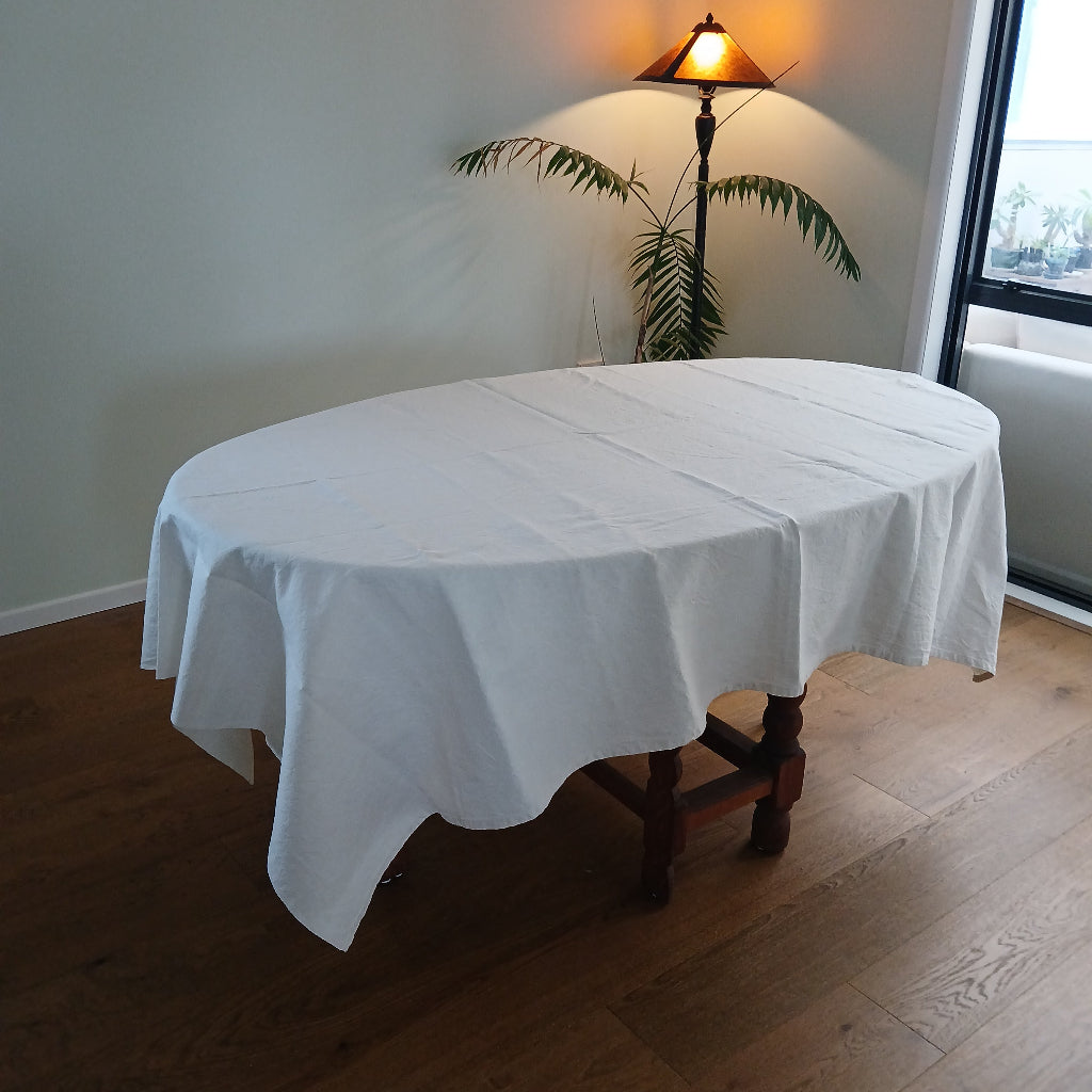 Natural French Linen tablecloth at French originals NZ