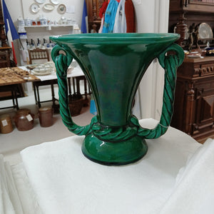 Emerald green French ceramic vase at French Originals Nz