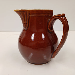 French antique brown ceramic milk jug at French Originals NZ