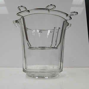 French glass champagne bucket with glass holder at French Originals NZ