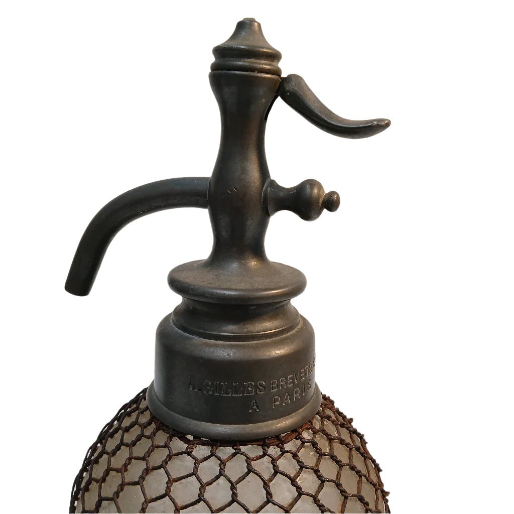 French antique pewter soda syphon spout at French Originals NZ