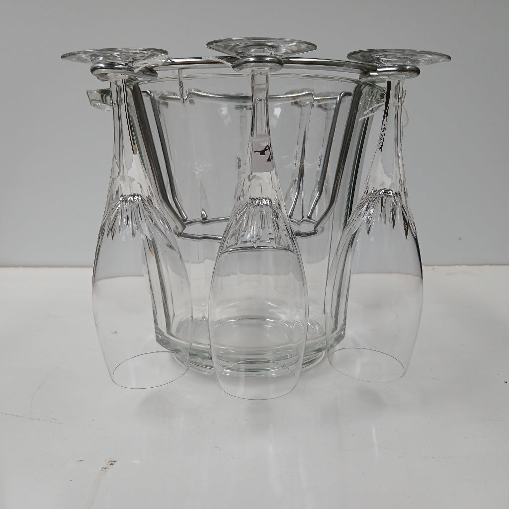 French champagne bucket with wine glass holder at French Originals NZ