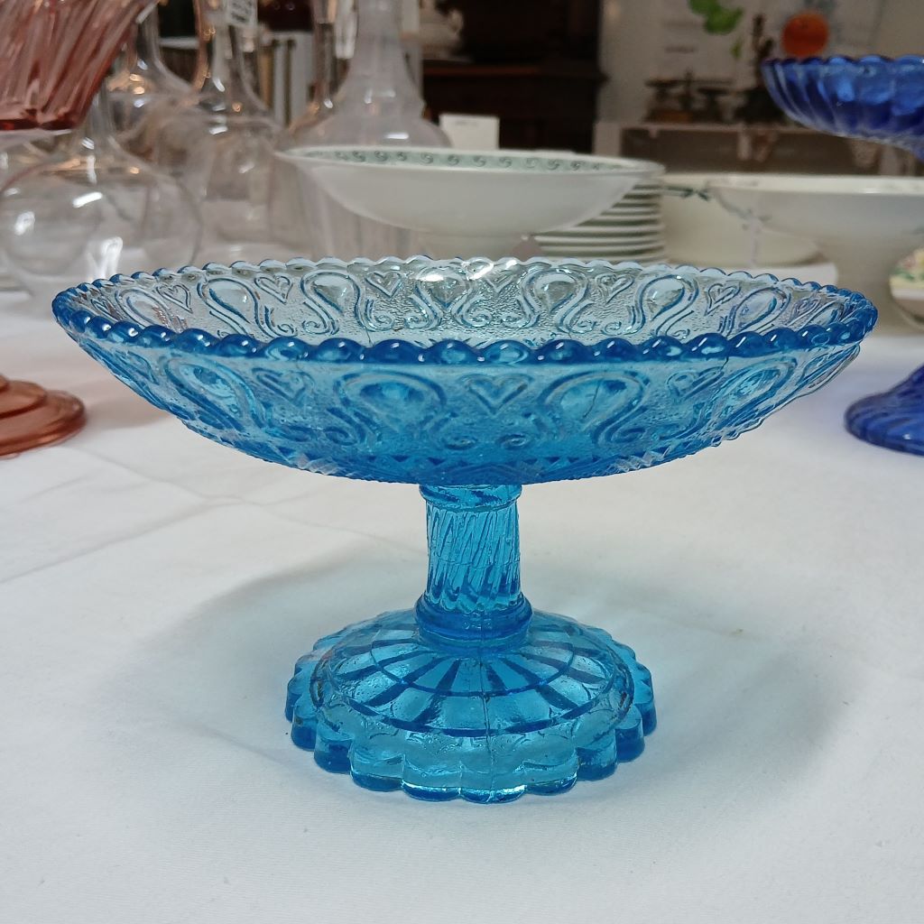 French antique pressed glass compote at French Originals NZ