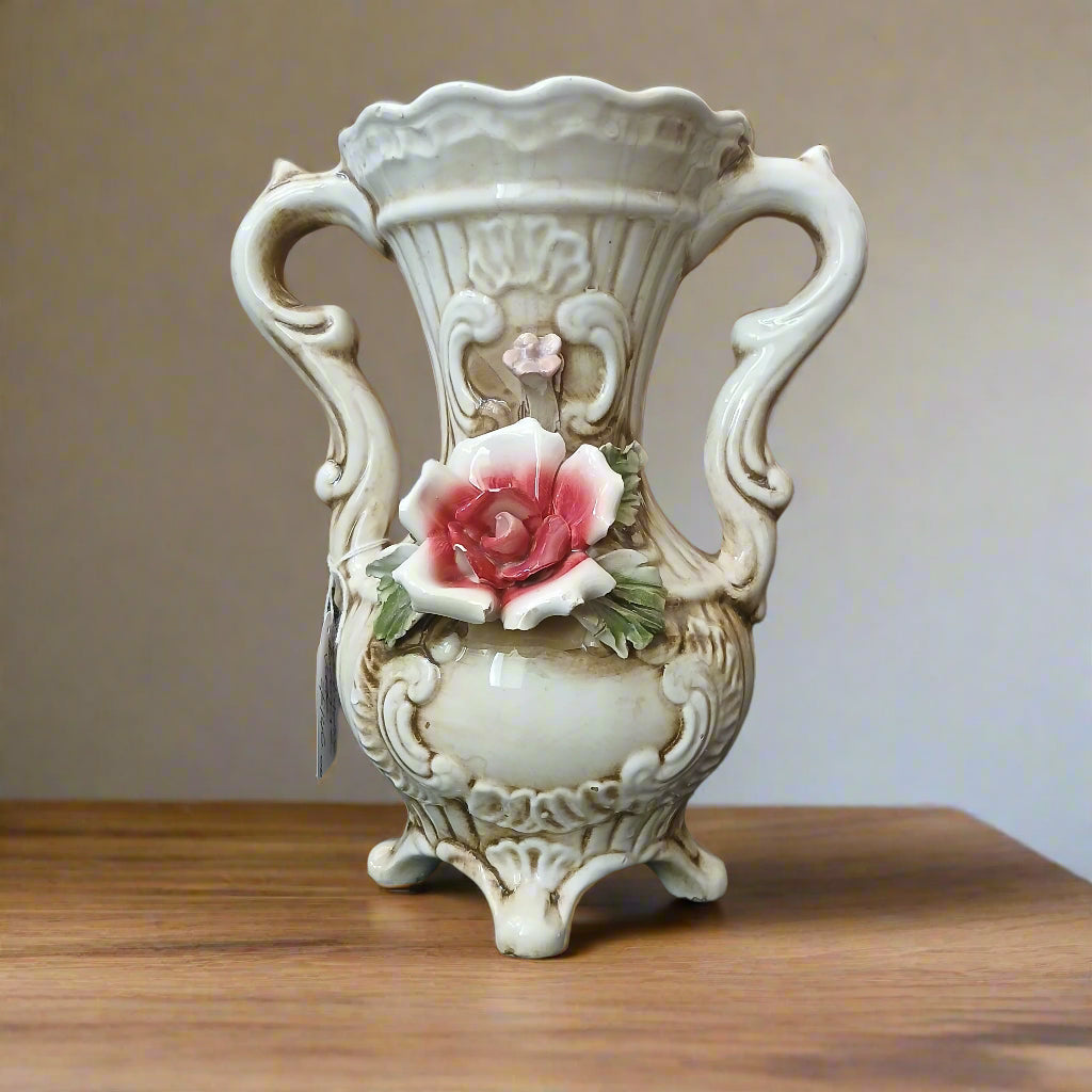 Vintage italian capodimonte vase at French Originals NZ