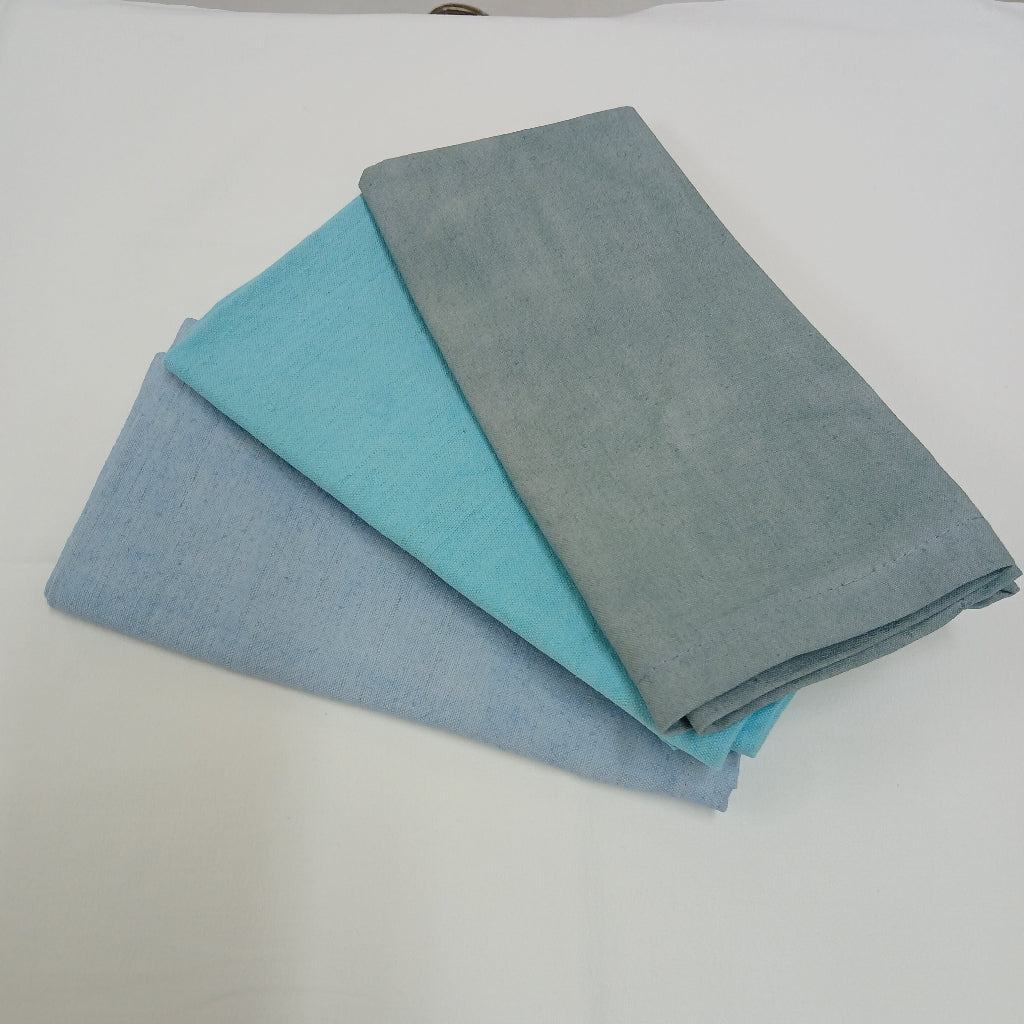 Three colours French linen serviettes at French Originals NZ