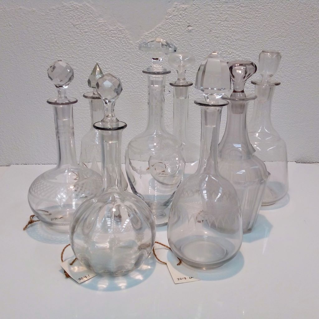 French antique wine decanters at French Originals NZ