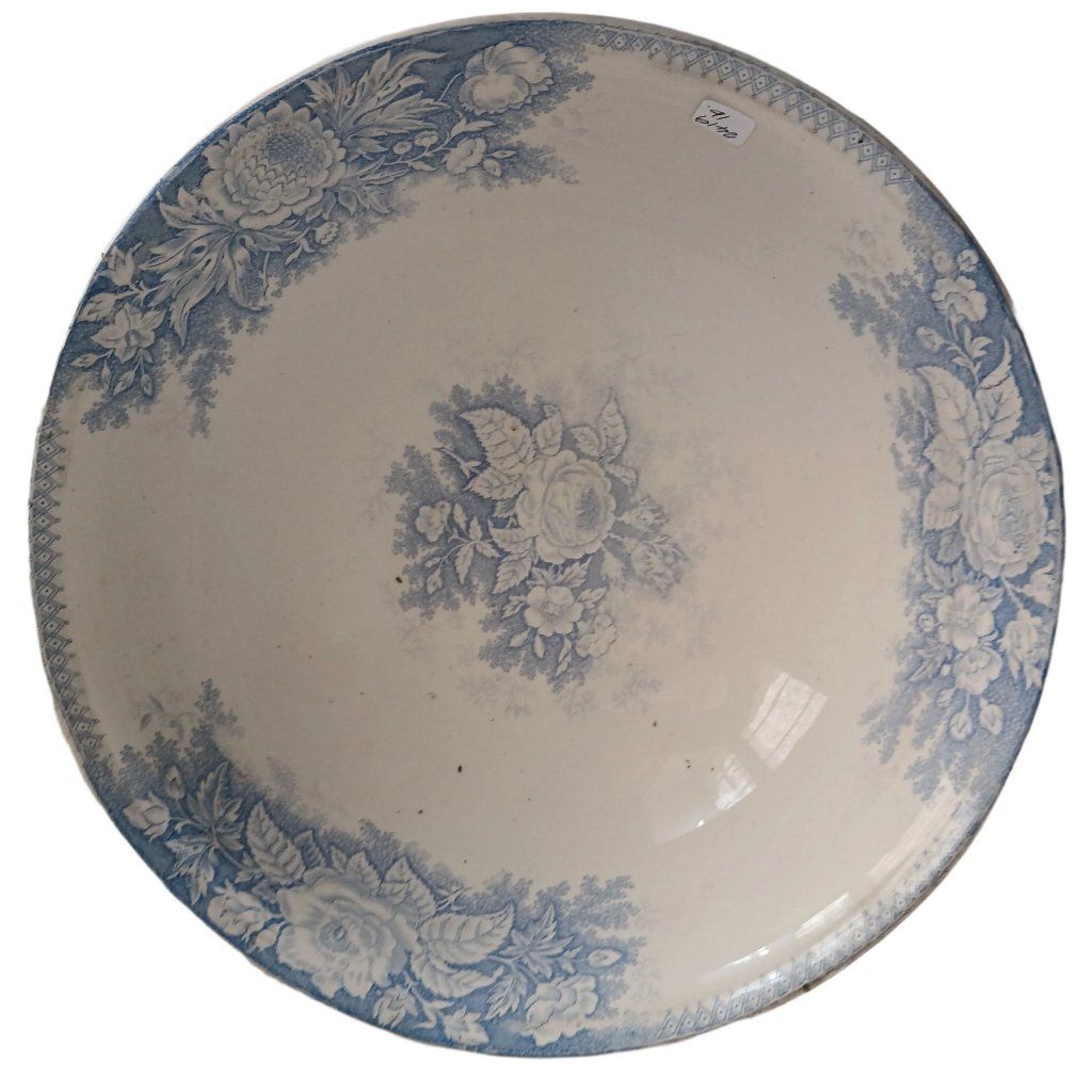 French antique blue floral bowl at French Originals NZ