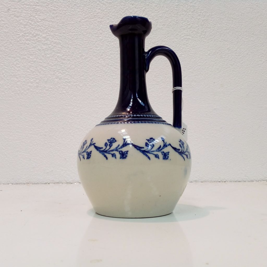 Style D French blue antique ceramic jug at French Originals NZ