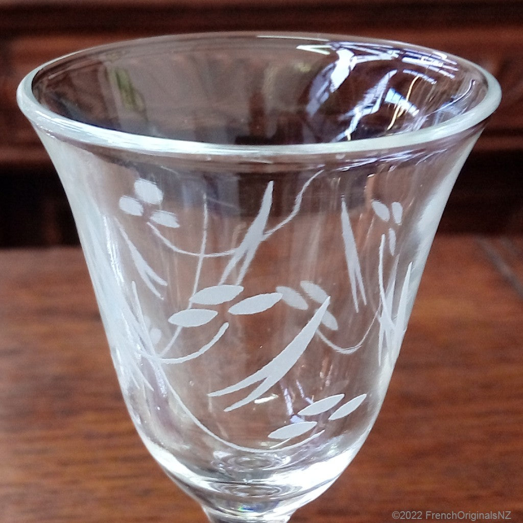 French vintage liquer glasses nz