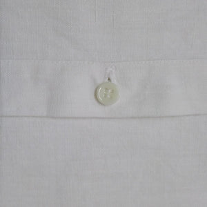 glass button on Metis europillowcase from French Originals NZ
